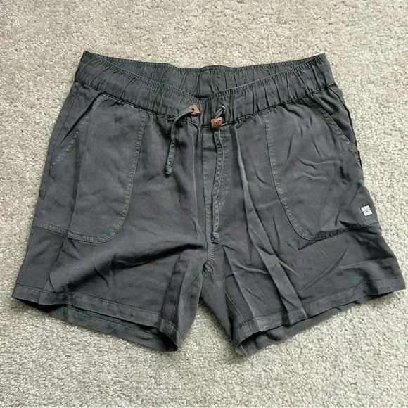 Tentree Casual Instow Summer Shorts 5” Dark Sage Women’s Size XL Drawstring - Picture 1 of 14